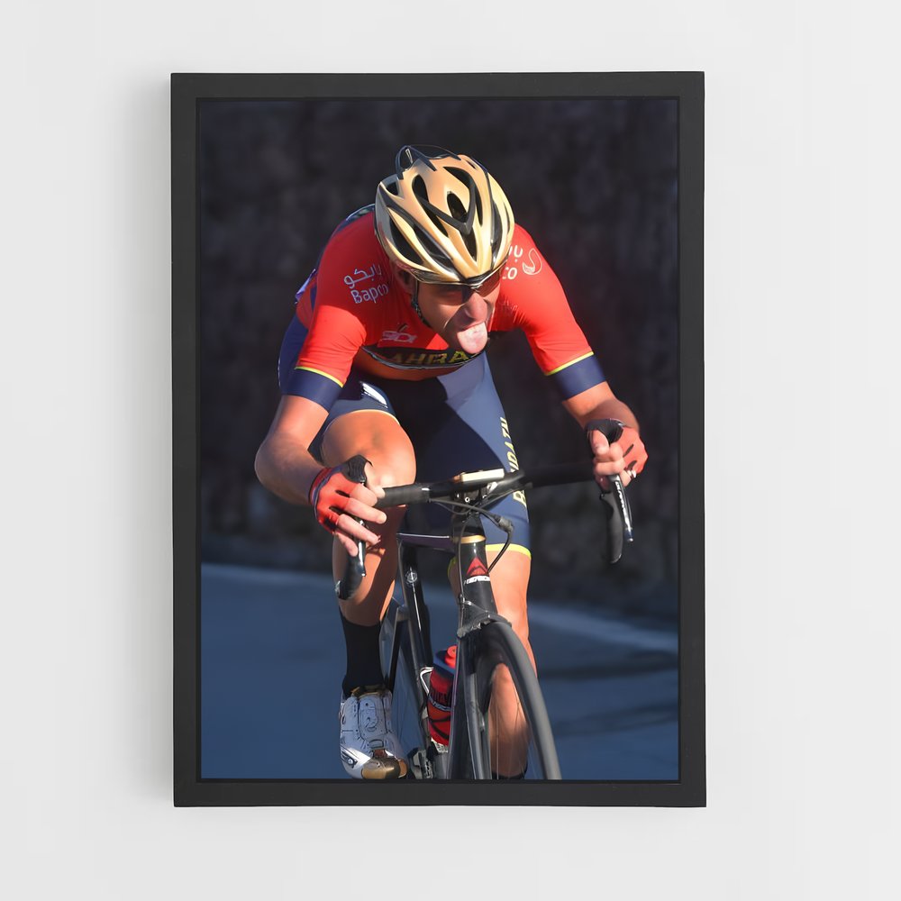 Poster L'Escalade Rouge – affiche Cyclisme (vue 2)
